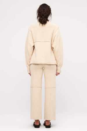 Boucle Knit Jumper - Coconut Solid