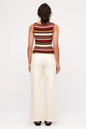 Organic Mid Rise Jean - Coconut Solid