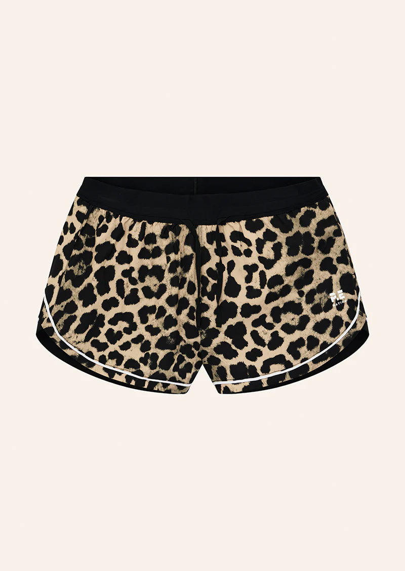 Linear Short - Leopard/Black