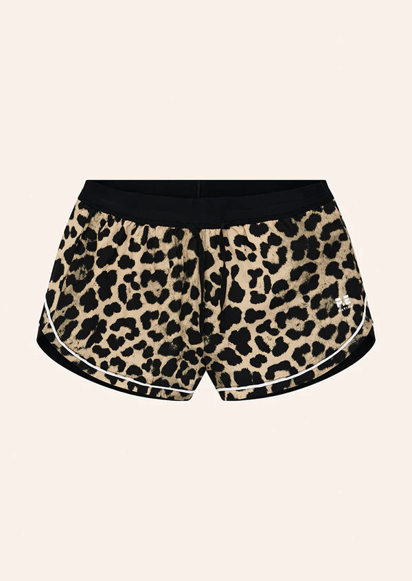 Linear Short - Leopard/Black