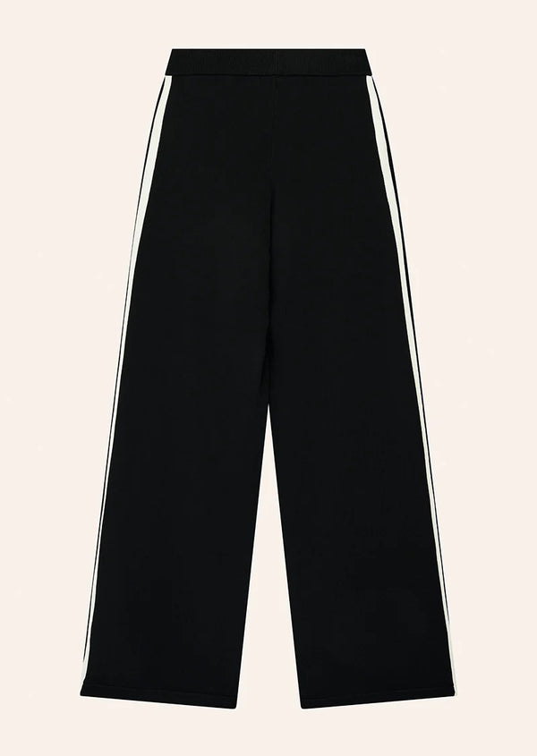 Retreat Knit Pant - Black/Whisper White