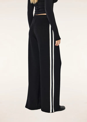 Retreat Knit Pant - Black/Whisper White