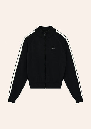 Retreat Knit Jacket - Black/Whisper White