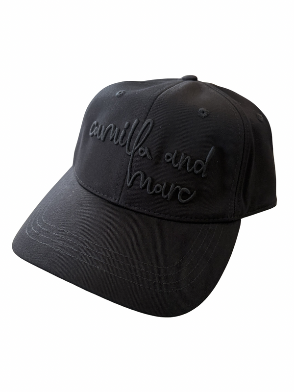 Maren Embroidered Cap - Black