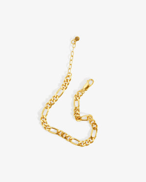 Figaro Bracelet 5.5mm Gold Vermeil