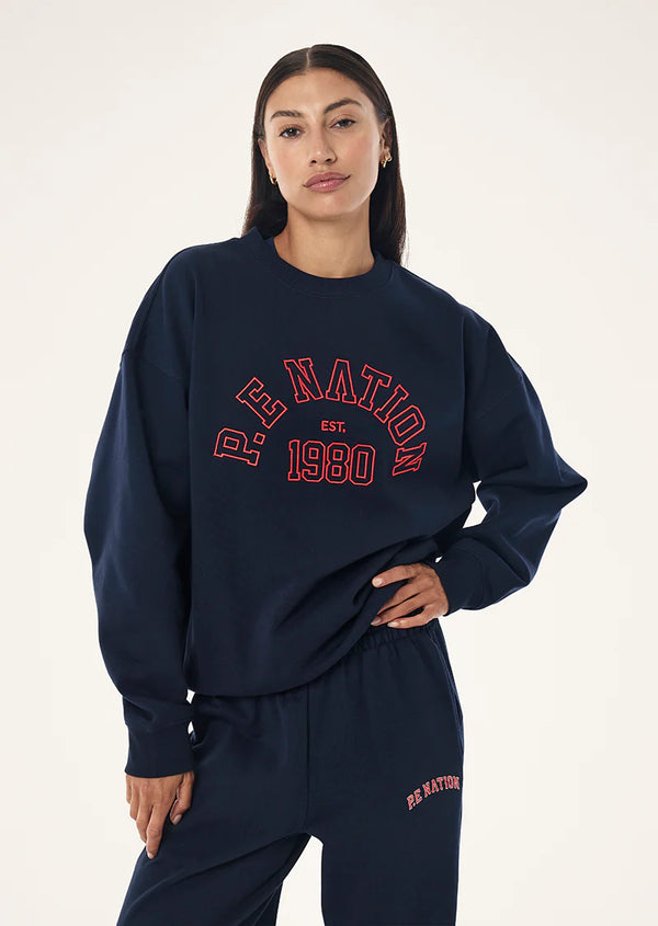 Established Oversized Sweat - Dark Navy