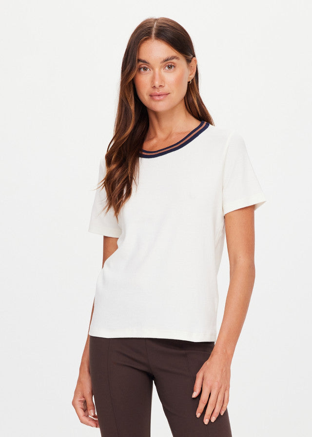 Zahra Rib Tee - Natural