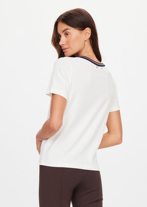 Zahra Rib Tee - Natural