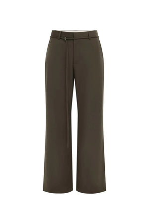 Marin Wool Suit Pants - Chestnut