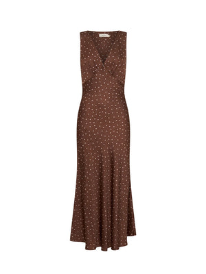 Edie Midi Dress - Brown