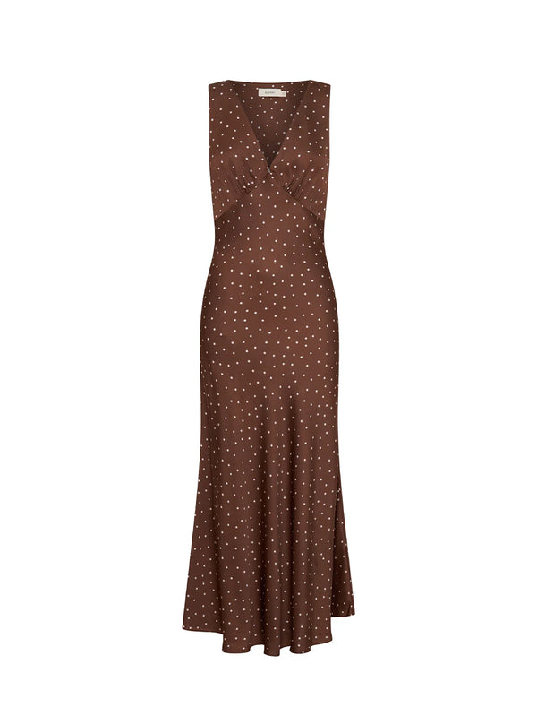 Edie Midi Dress - Brown