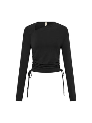 Annika Jersey Top - Black