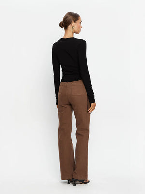 Annika Jersey Top - Black