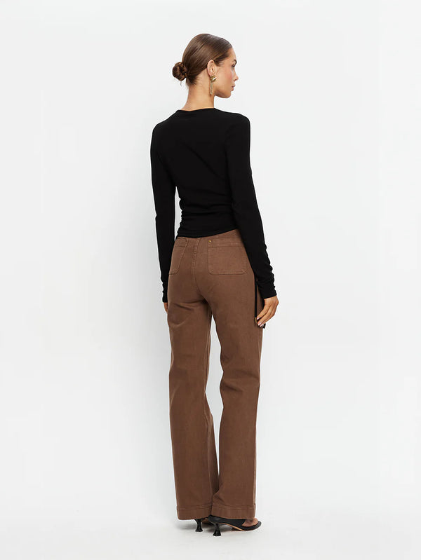 Annika Jersey Top - Black