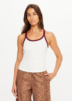 Pippa Rib Tank Top - Cream