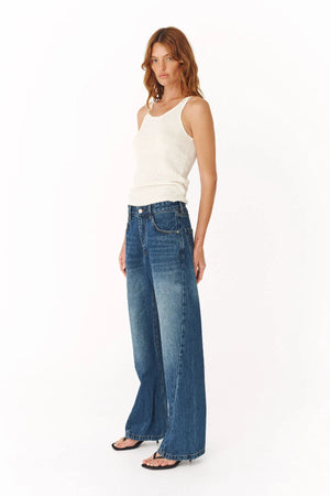 Percy Curve Seam Jeans - Classic Indigo