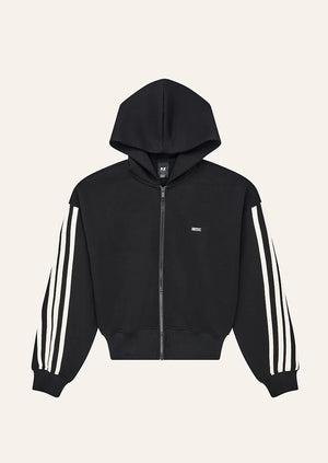 Flip Side Zip Thru Hoodie - Black