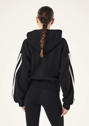 Flip Side Zip Thru Hoodie - Black