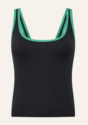 Solis Scoop Tank - Black/Amazon