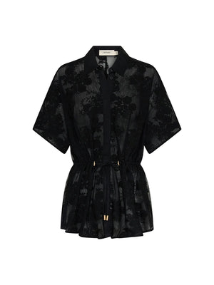 Jason Lace Shirt - Black Lace