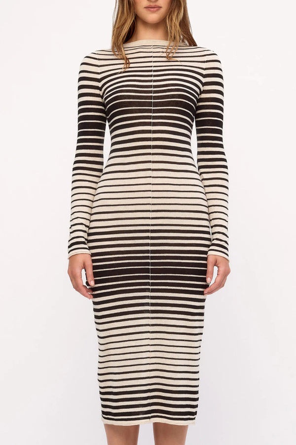 Ramie Cotton Knit Maxi Dress