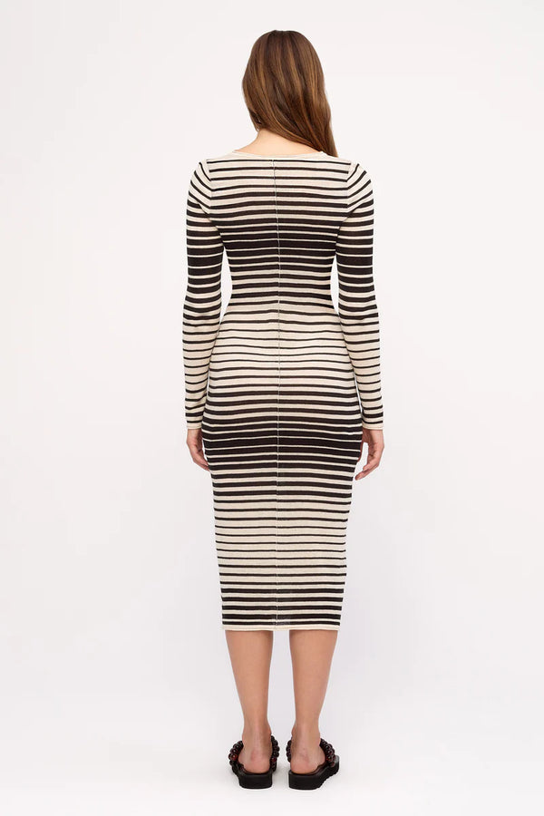 Ramie Cotton Knit Maxi Dress