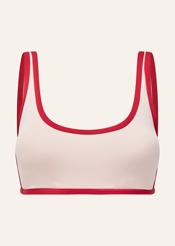 Solis Scoop Sports Bra - Soft Pink/Strawb