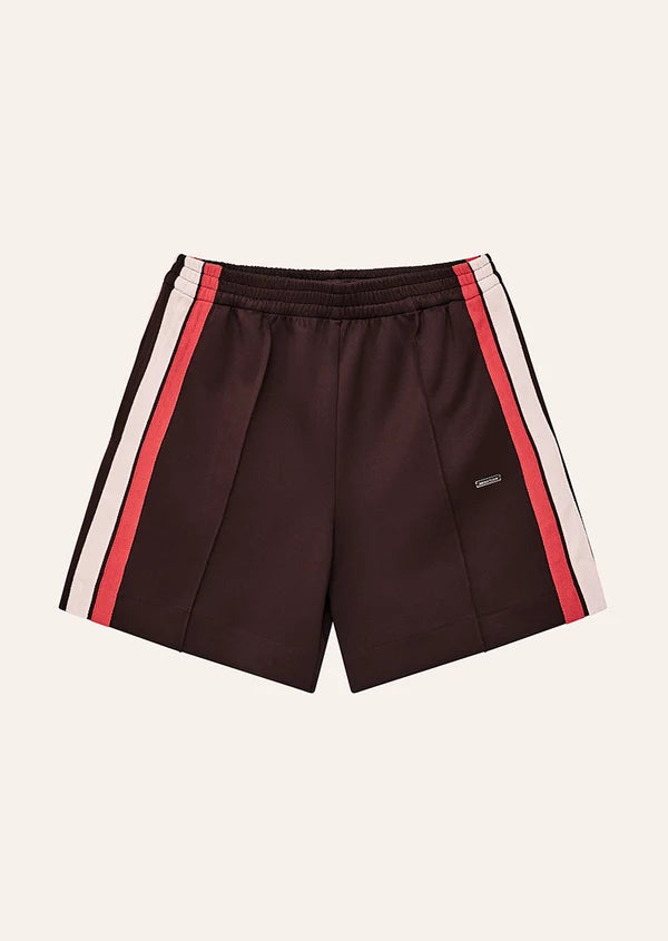 Man Down Track Short -Dark Plum