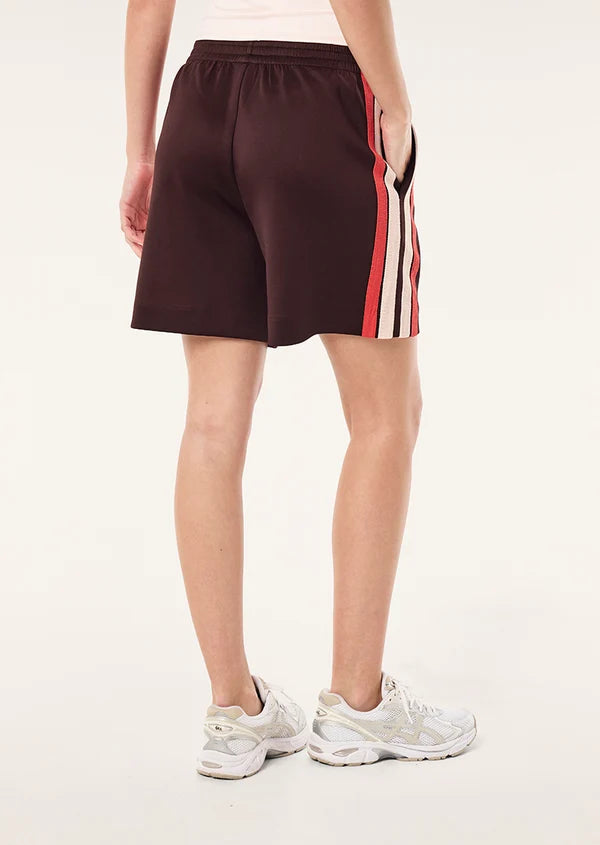 Man Down Track Short -Dark Plum