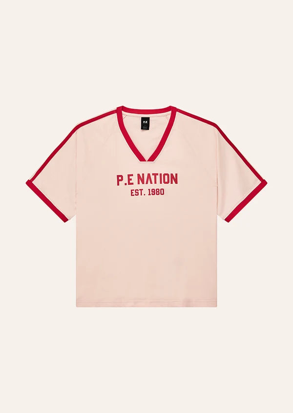 Spinout Baseball Tee - Soft Pink