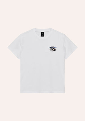 Snap Relaxed Fit Tee - White