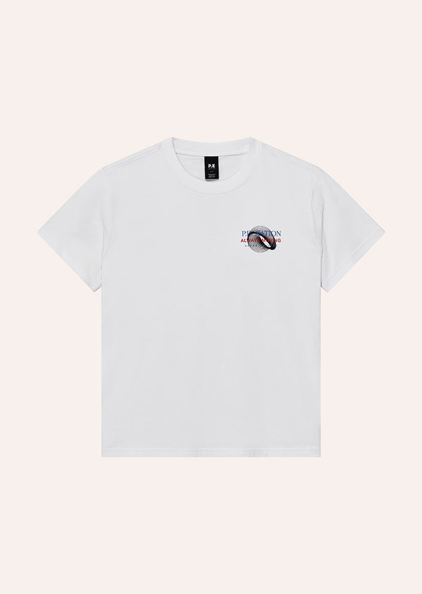 Snap Relaxed Fit Tee - White