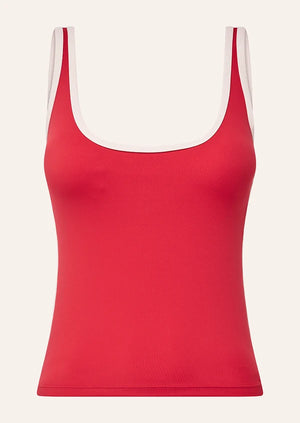 Solis Scoop Tank - Strawberry/Soft White