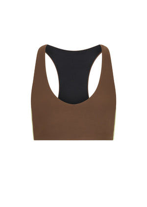 Daytona Jetta Racerback Bra - Brown