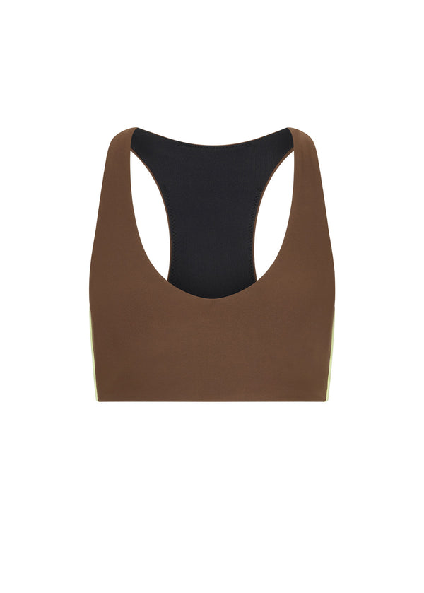 Daytona Jetta Racerback Bra - Brown