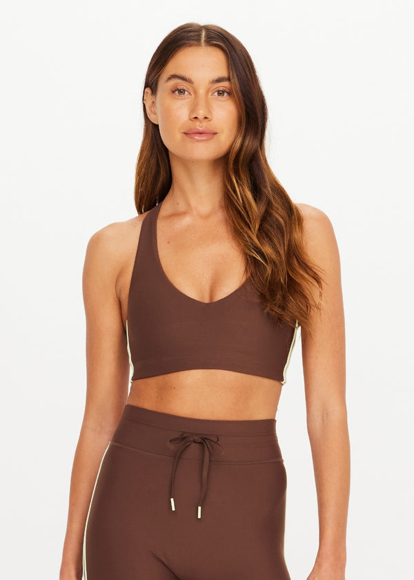 Daytona Jetta Racerback Bra - Brown