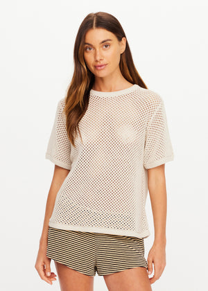 Knit Casey Tee - Natural