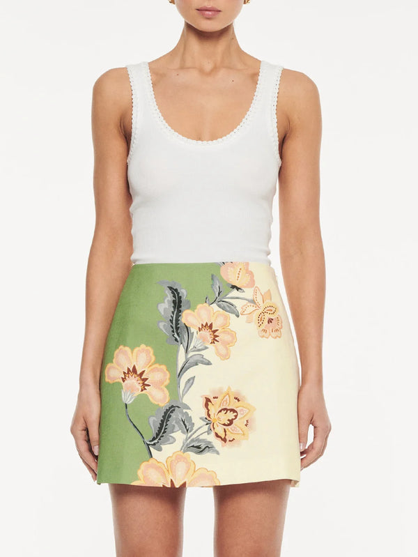 Lotte Mini Skirt - Green Creme