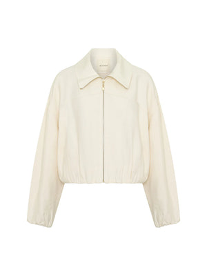Cass Cropped Jacket - White