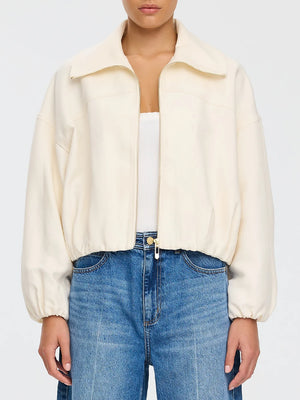 Cass Cropped Jacket - White