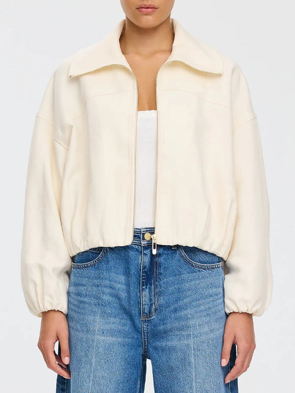 Cass Cropped Jacket - White