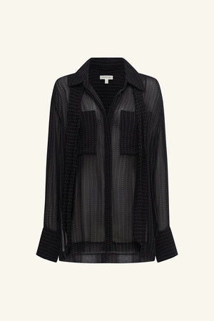 Polka Dot Sheer Shirt