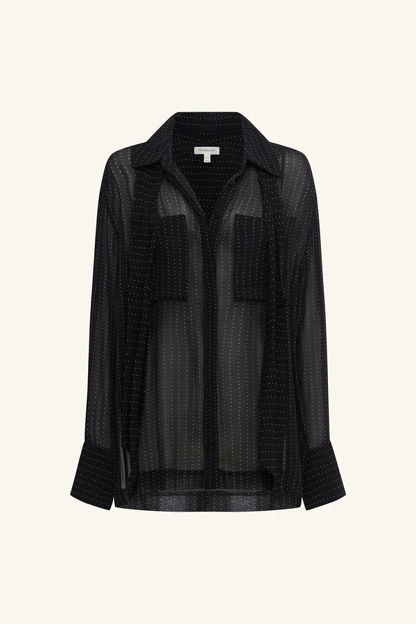 Polka Dot Sheer Shirt