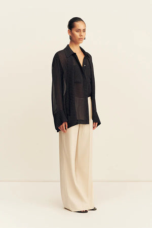 Polka Dot Sheer Shirt