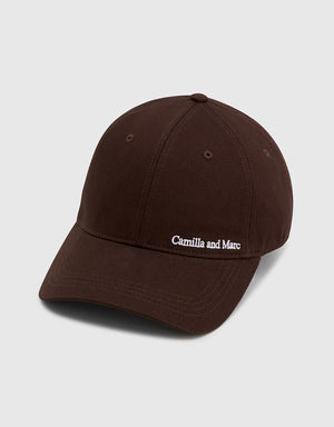 Thome Embroidered Cap - Choc