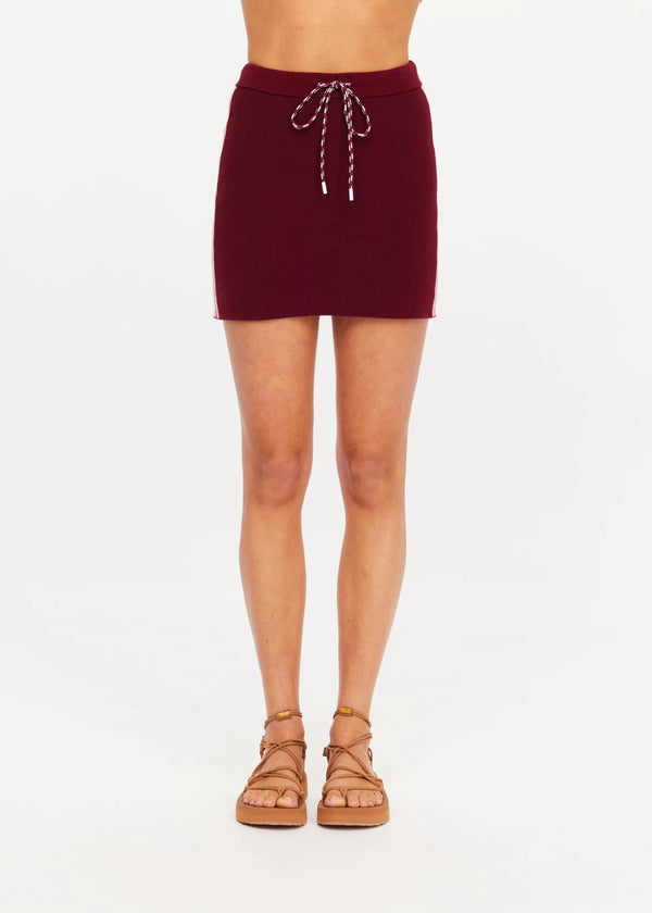 Zelma knit mini skirt