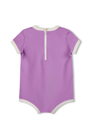 Mini Stripe Infant Onesie - Lilac