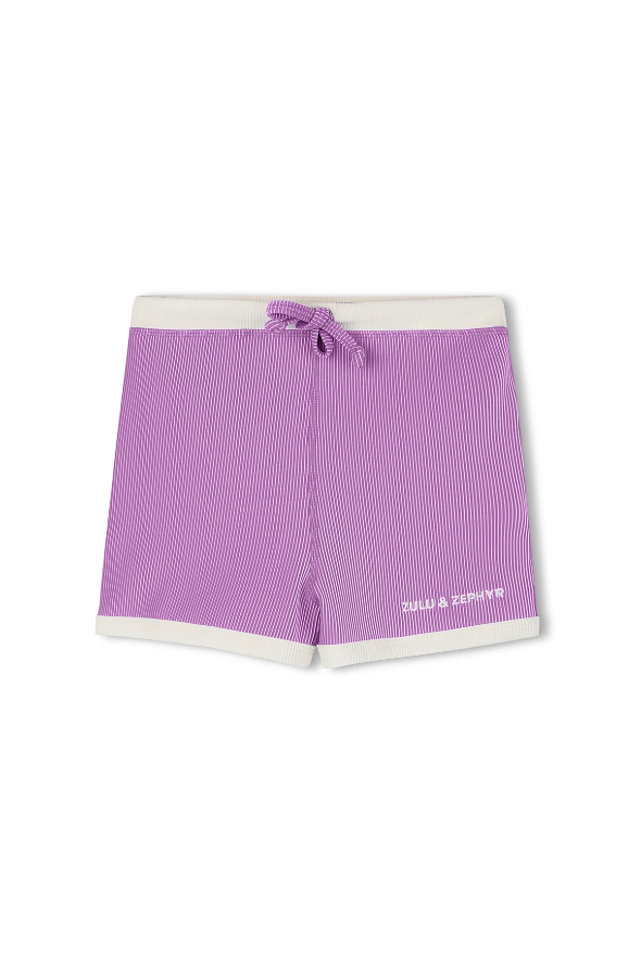 Mini Stripe Surf Short - Lilac
