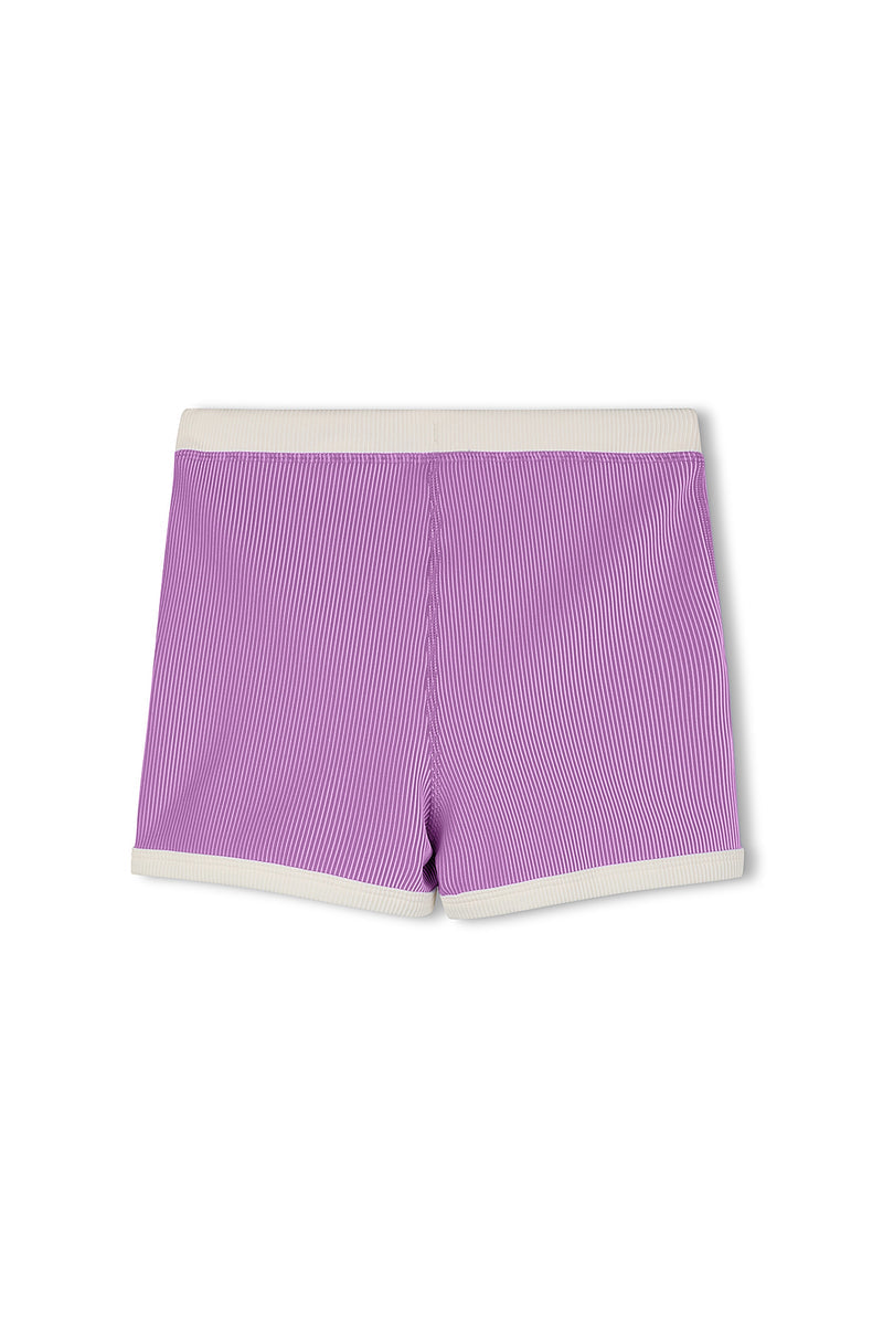 Mini Stripe Surf Short - Lilac