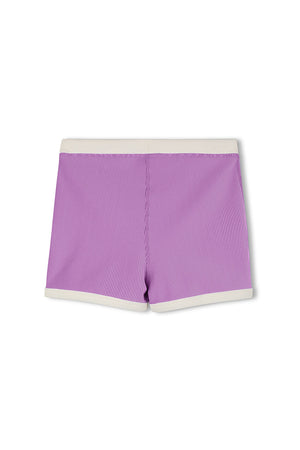 Mini Stripe Surf Short - Lilac